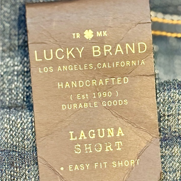 NWT Lucky Brand Women’s Laguna Denim Medium Wash Mid Rise Cotton Short Size 28/6 - Picture 7 of 14